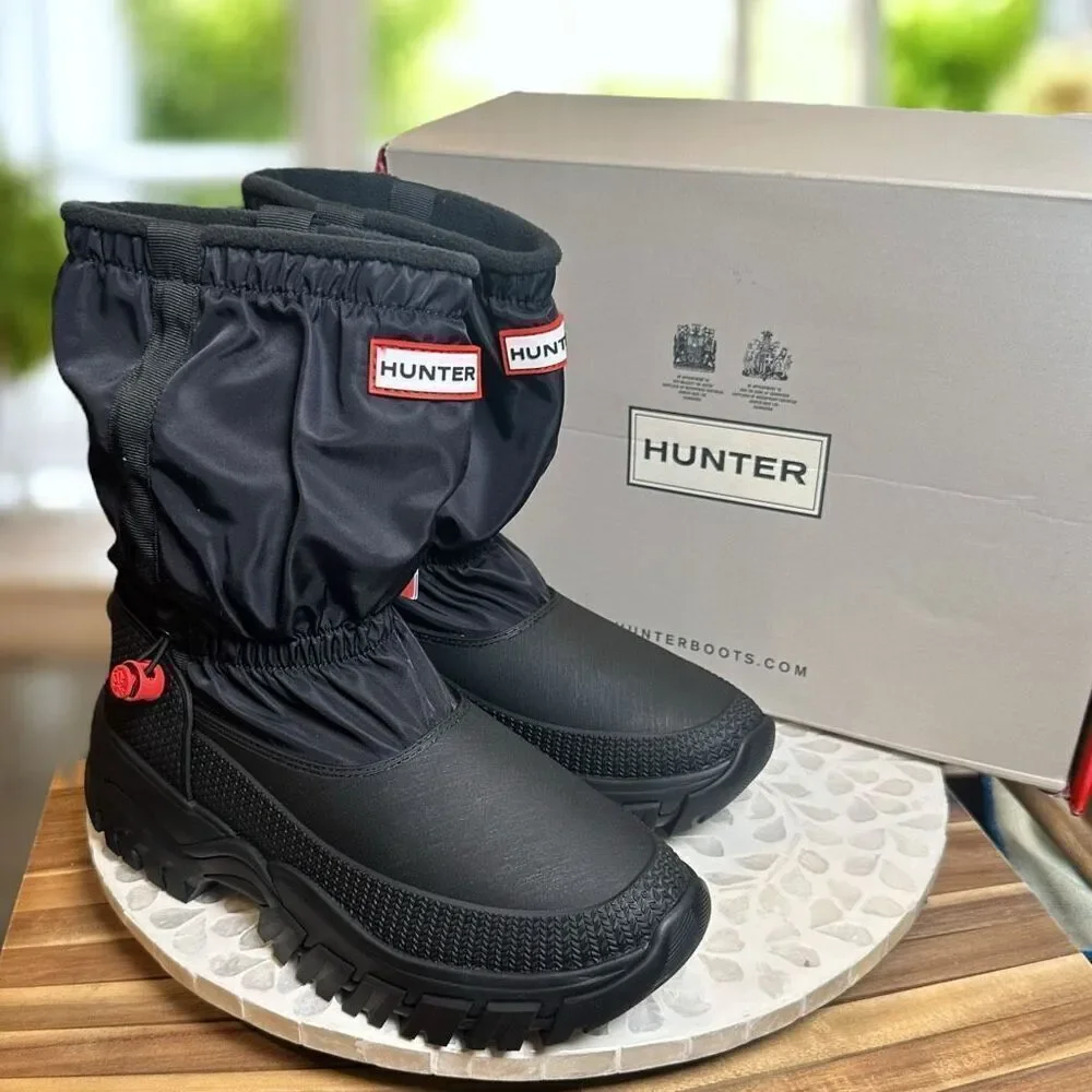 Hunter Wanderer Insulated Short Slouch Winter Snow Boots Women US 8 / EU 39 NIB